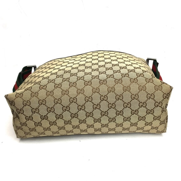 Authentic Gucci brown monogram canvas shoulder bag - Picture 7 of 16